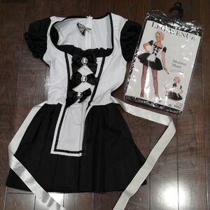 Dress Black /White - Also Maid Costume Halloween - Original Packaging Included